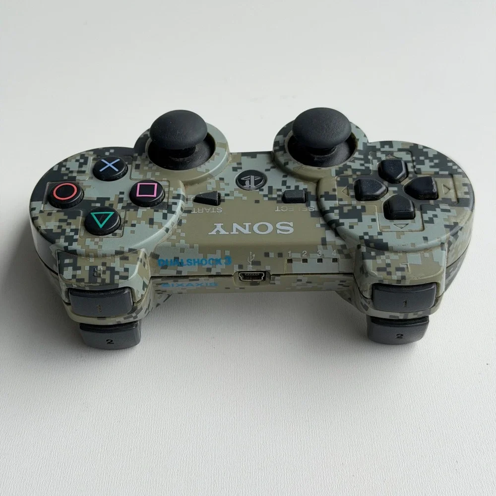 Sony DualShock 3 Controller PS3 Green Urban Camo Wireless Sixaxis